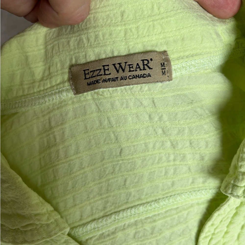 Ezzewear Light Green Top Size M Short sleeves Cotton - Picture 9 of 11